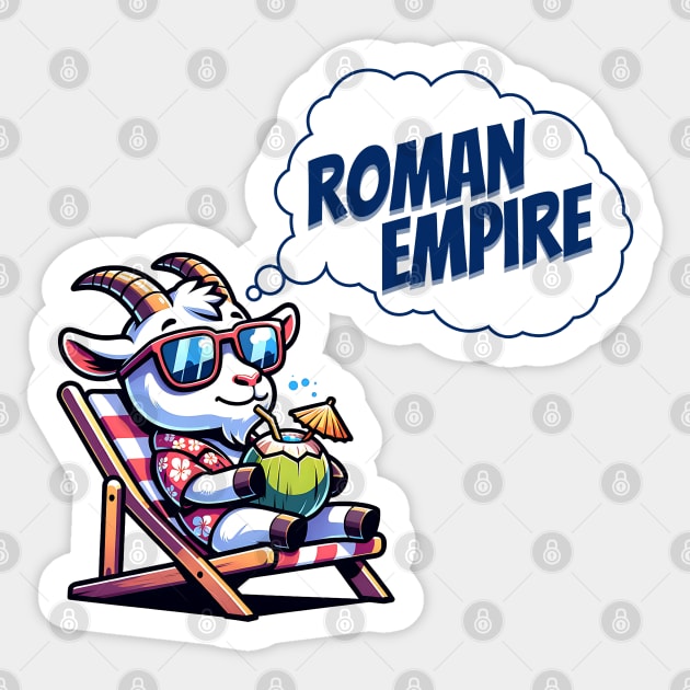 Funny Fathers Day Thinking About Roman Empire Funny Dad Sticker by Yesteeyear